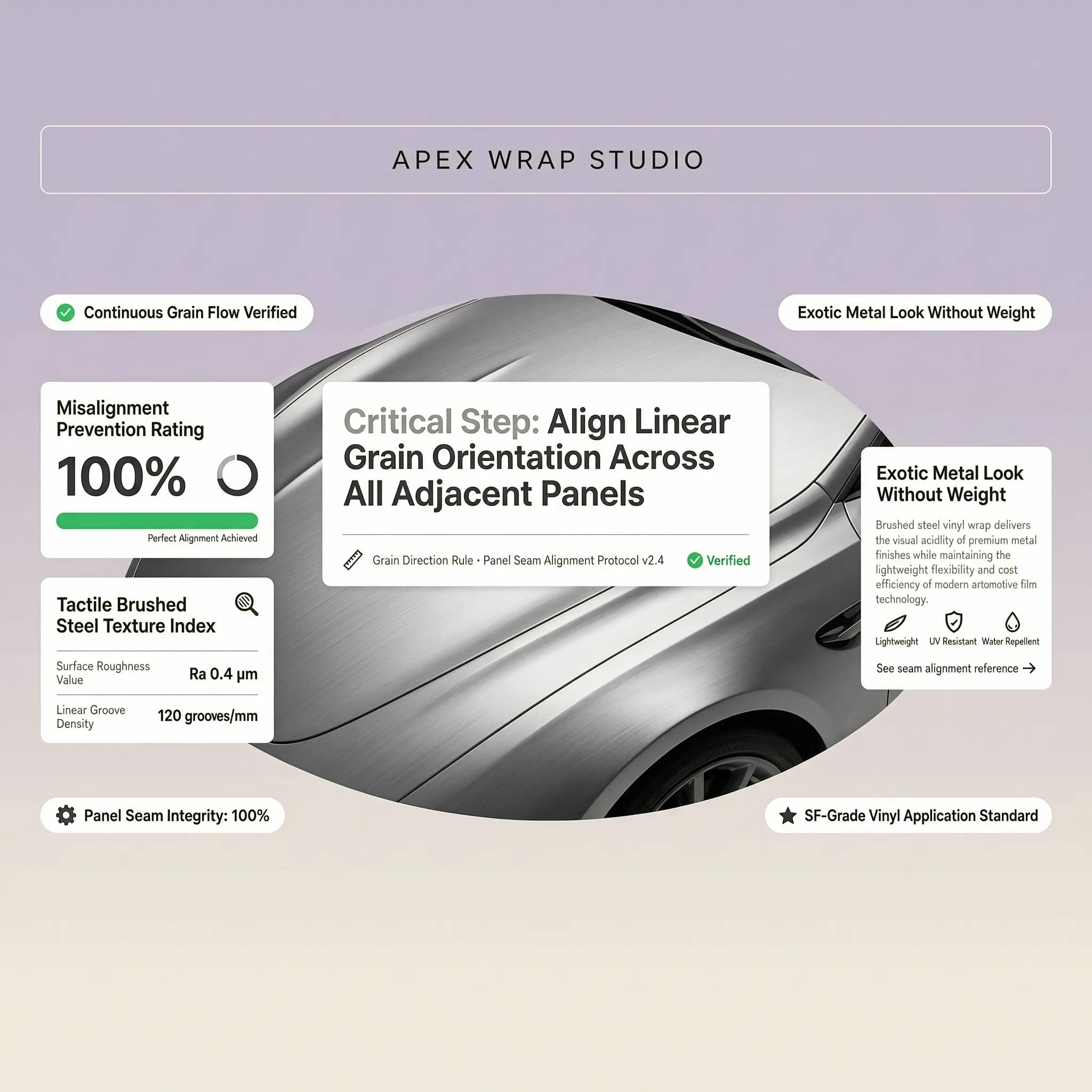 Brushed Car Wrap Ideas for a More Industrial Look