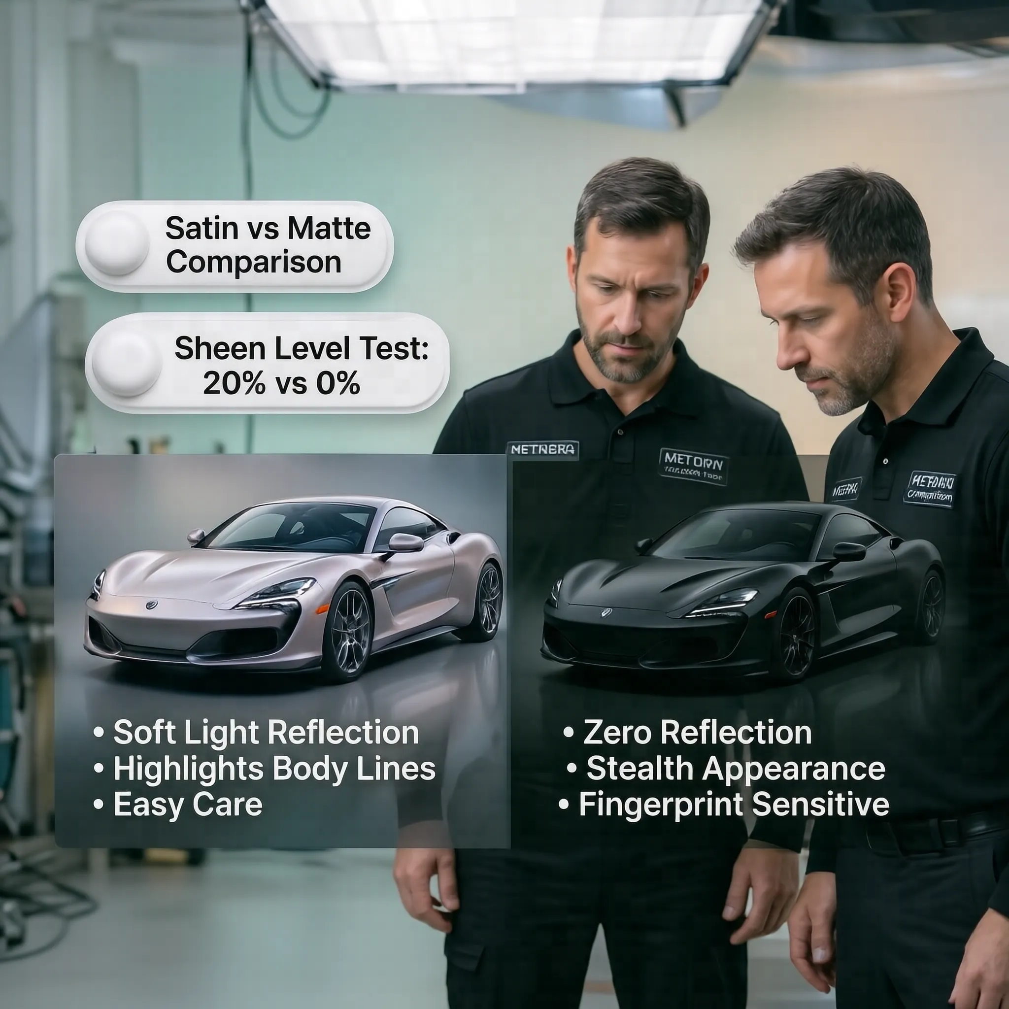 Satin vs Matte Car Wrap: Compare the Look on Different Cars